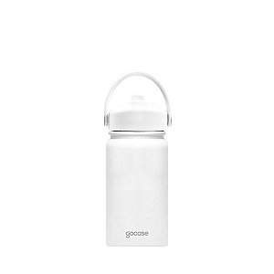 Garrafa Térmica Gocase Fresh Mini Com Canudo 350ML Branco