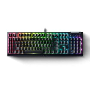 Teclado Mecânico Gamer Razer Blackwidow V4 X, Chroma RGB, Switch Green, Preto