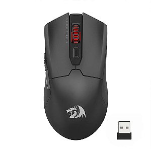 Mouse Gamer Redragon Fyzu Pro, Wireless, Bluetooth, 26000DPI, 6 Botões, Preto