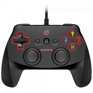 Controle Gamer Kalkan Dagaz, USB, Preto