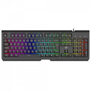 Teclado Gamer T-Dagger Nova, RGB, Membrana, Full Size, ABNT2, Preto