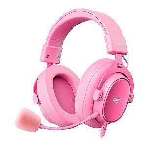 Headset Gamer Havit H2015SE, 3.5mm, Drivers 53mm, Rosa