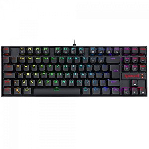 Teclado Magnético Redragon Kumara Pro, RGB, Switch Marrom, Preto