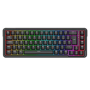 Teclado Magnético Gamer Redragon Nova, RGB, 65%, ABNT2, Preto