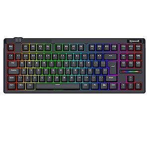 Teclado Magnético Gamer Redragon Otiim, RGB, TKL, ABNT2, Preto