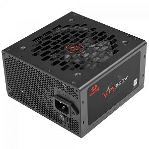 Fonte Redragon RGPS 500W, 80 Plus White, PFC Ativo, Cabo Flat, Preto