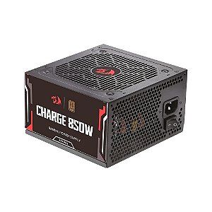 Fonte Gamer Redragon Charge, 850W, ATX, 80 Plus Bronze, Preto
