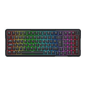 Teclado Mecânico Redragon Arlokks, RGB, ABNT2, Switch RPC Linear, Tri-Mode, Preto