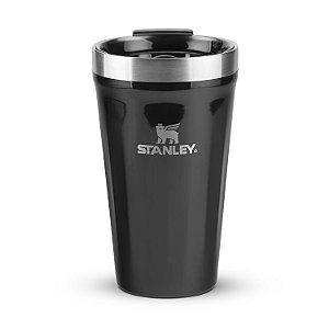 Copo Térmico Stanley Texturizado 8850 Com Tampa Black Gloss