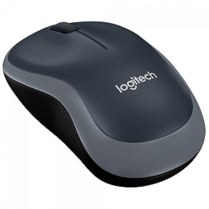 Mouse Logitech M185, Sem Fio, 3 Botões, 1000DPI, USB, Cinza e Preto