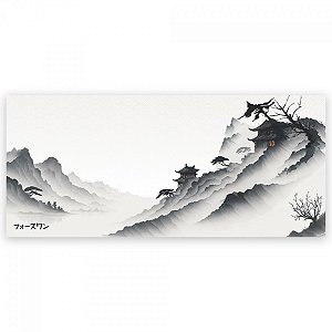 Mousepad Gamer Force One Skyhawk Rushed Banshi XXL, 900x400x3mm, Branco