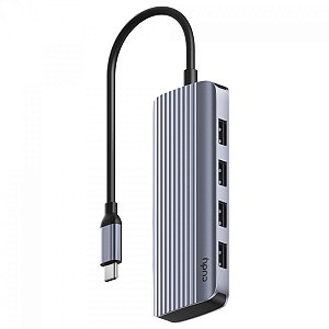 Hub Cudy 6 em 1 HDMI 4K USB-C - UH500
