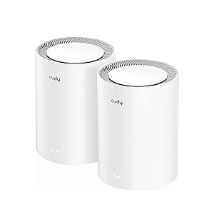 Kit 2 Roteadores Cudy AX3000 M3000 6 Mesh 2.5G Branco