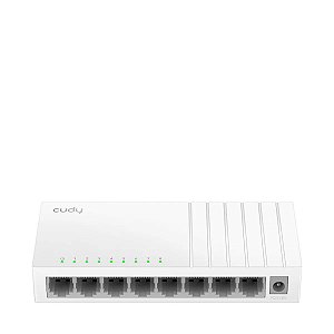 Switch Cudy de 8 portas 10/100 Mbps Branco