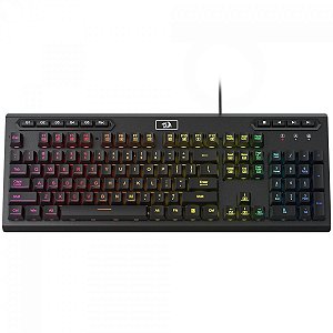 Teclado Gamer Redragon Aditya, RGB, Membrana, ABNT2, Full-Size, Preto
