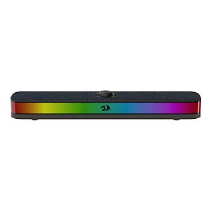 Soundbar Gamer Redragon Neo, RGB, USB-C, Bluetooth, 10W RMS, com Controle de Volume e Revestimento Premium em Tecido, Preto