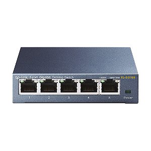 Switch TP-Link SG105 Gigabit de Mesa de 5 Portas