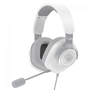 Headset Gamer Havit H2230D, P3, Drivers de 50mm, Microfone Destacável, Branco