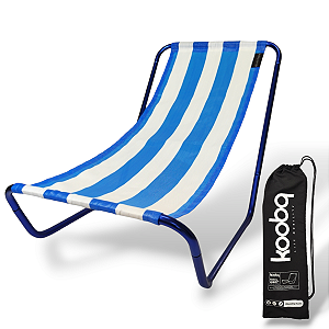 Cadeira de Alumínio Portátil Marocco Blue Punta del Este - Koobq