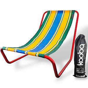 Cadeira de Alumínio Portátil Swiss Red Copacabana - Koobq