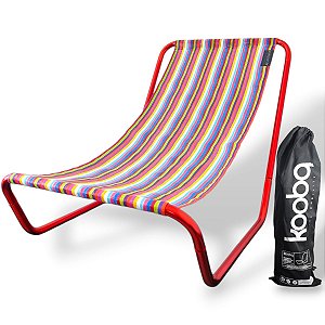 Cadeira de Alumínio Portátil Swiss Red Ipanema - Koobq