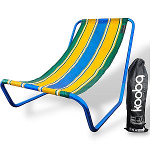 Cadeira de Alumínio Portátil Marocco Blue Copacabana - Koobq