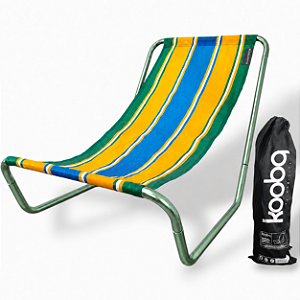 Cadeira de Alumínio Portátil Green Copacabana - Koobq