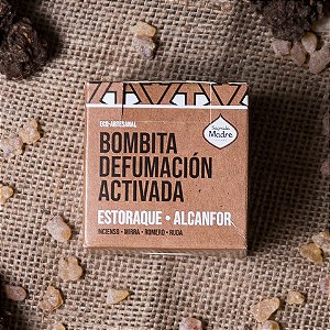 Bombinha de Defumacao Estoraque Alcanfor Sagrada Madre