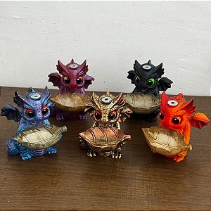 Incensário Cascata Baby Dragão - Resina