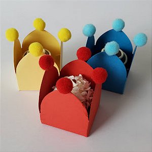 Forminhas para doces Pompom - Tons Fortes - 30 unid
