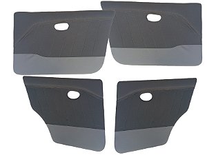 Kits Forro Palio Fire 4 portas dianteiro e traseiro com tecido preto