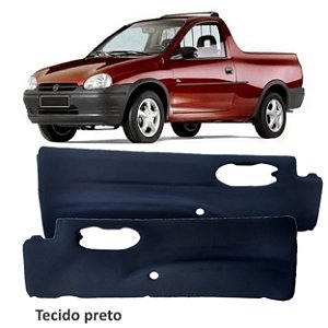 Par Forro Corsa Wind e Pick-up 2 portas dianteiro com tecido preto