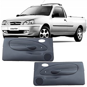 Par forro Courier/Fiesta  2 portas dianteira vidro manual Cinza 96/02