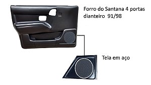 Kit forro Santana 4 portas dianteiro e traseiro vidro elétrico cor preta 92/98