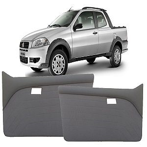 Par Forro da porta Strada Working, Treking, revestido com tecido Cinza