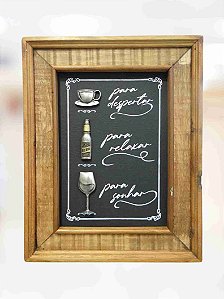 Quadro Para Você / Preto / Cerveja