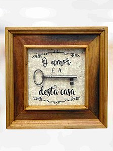 Quadro o Amor é a Chave Desta Casa