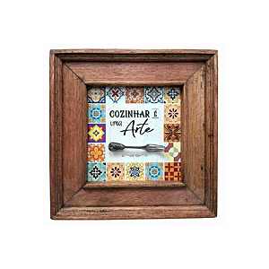 Quadro Cozinhar é uma Arte Colorida