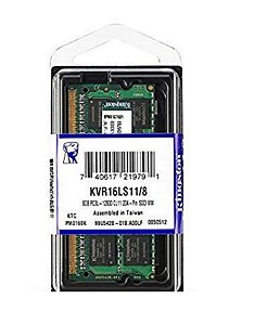 Memória Notebook DDR3 PC3L 8GB 1600Mhz Kingston