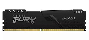 Memória DDR4 16GB 3200 MHz Fury Kingston com dissipador de calor
