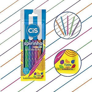 Caneta Spirinho Aromas- Estojo com 5 cores