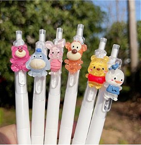 Caneta Gel Retrátil Coleção Personagens Importado