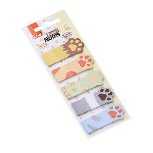 Marcador de páginas adesivados 23x51mm Pets- 5 blocos BRW