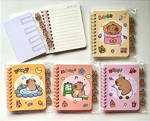 Mini Caderno com Divisórias Capivara