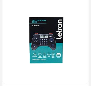 Calculadora 8 dígitos Geek Controle Letron