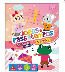 Cartilha de Atividades Jogos e Passatempos Aprender, Brincar e Colorir 8 Folhas Tilibra