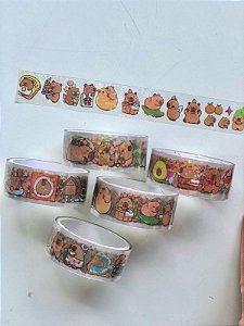 Fita Decorativa holográfica Capivara