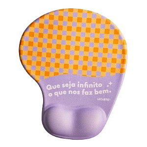 Mouse Pad Ergonômico Positive Vibes Leo Arte