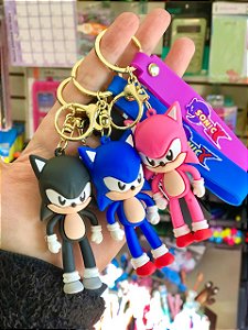 Chaveiro Emborrachado Luxo Grande Sonic