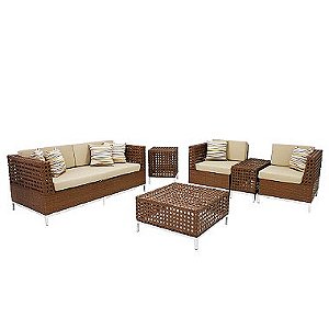 Conjunto de Sofá Tulipa em Fibra Sintética